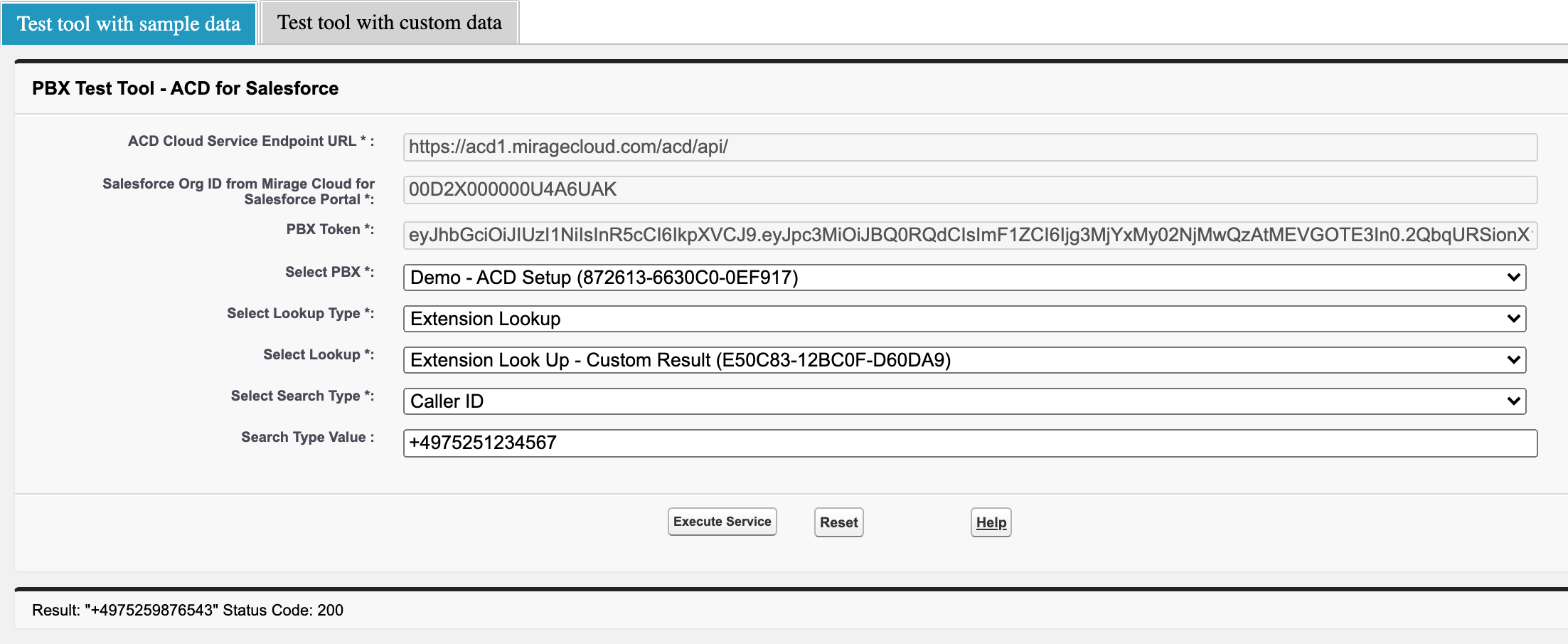 CustomResultExtLookUp