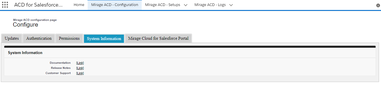 Configuration-System Information