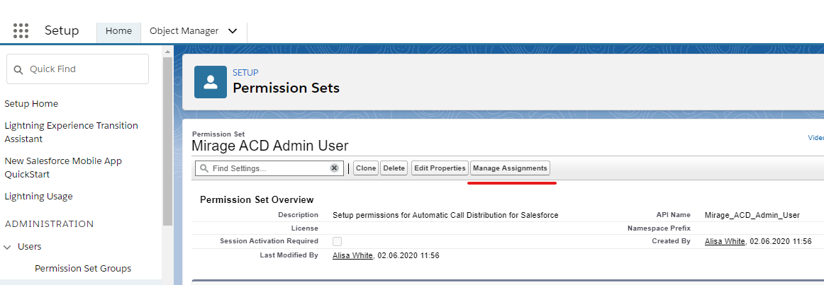PermissionSet - ManageAssignment