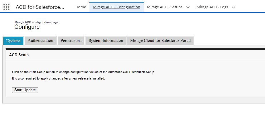 Configuration - update