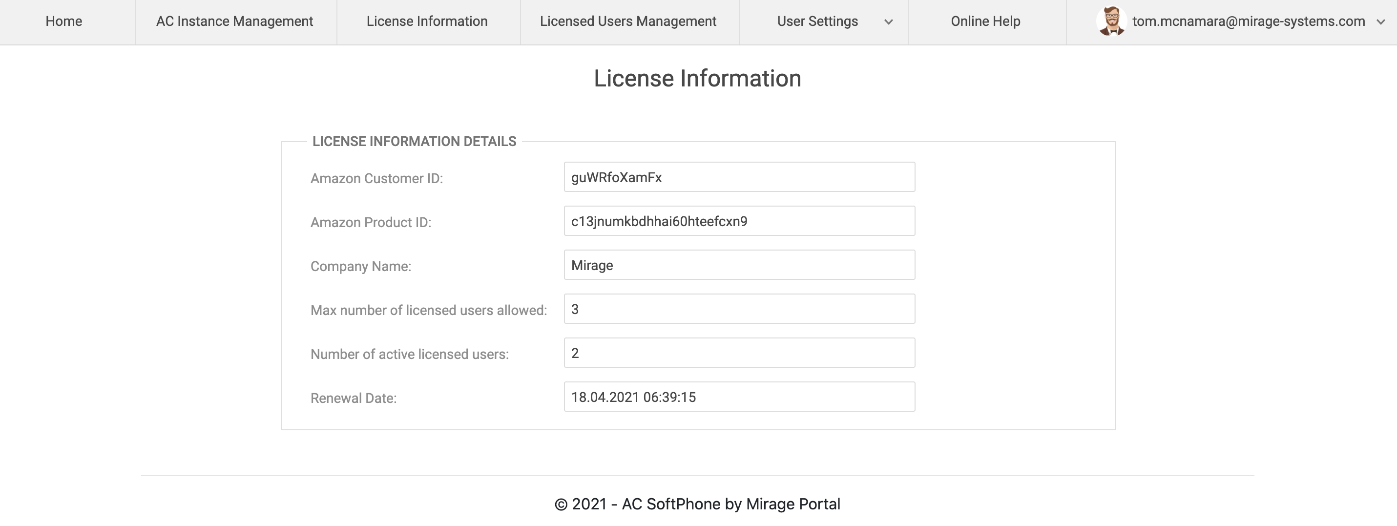 licenseinformation