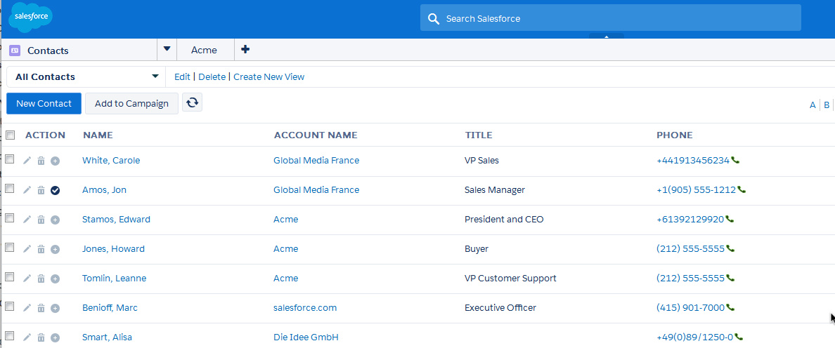service-cloud-dial from list