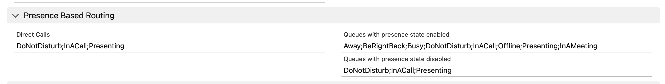 extended call center-presence state-teams