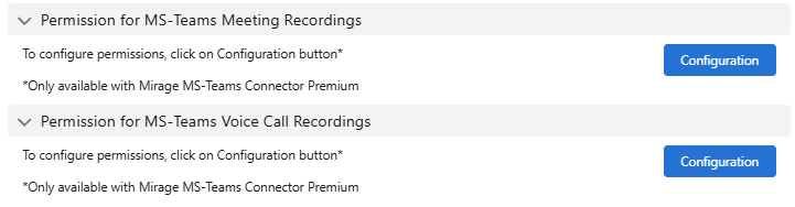 Mirage-call-center-user-recording-permissions