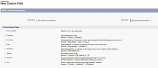 create formula text field