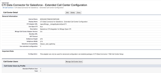 extended call center adapter 
