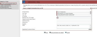 Add Key - change Maximum Key / ID Usage