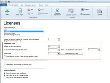 Configure evaluation version