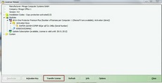 Button - Transfer License  