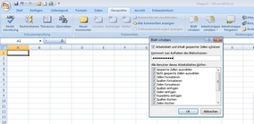 Blattschutz aktivieren