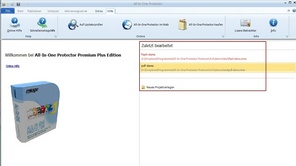 Zuletzt bearbeites Projekt öffnen&nbsp;