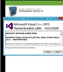 Install Microsoft Visual C++ Redistributable package